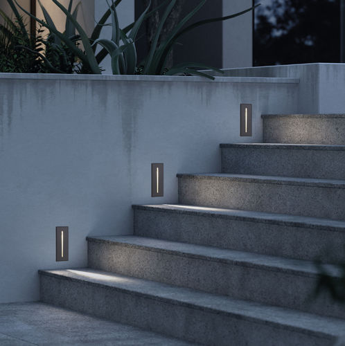 Moderne Wandleuchte - LINE - Novolux Lighting - für Außenbereich / Aluminium / rechteckig
