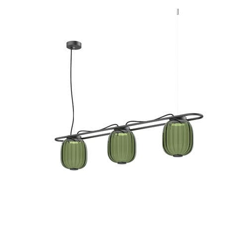 Hängelampe - KRISTA - Novolux Lighting - Stahl / Glas / Holz
