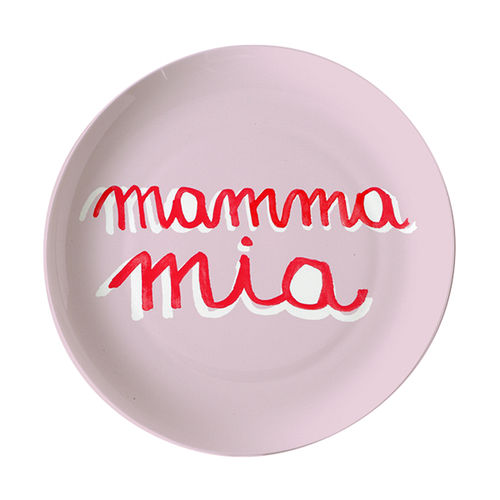 Dessertteller - SMS : MAMMA MIA - BITOSSI HOME - rund / für Privatgebrauch / Motiv