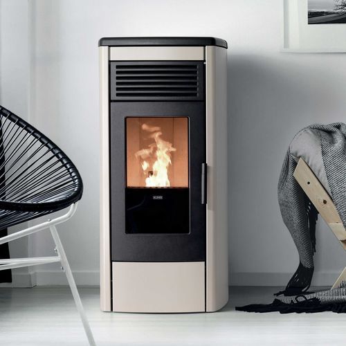 Pelletkaminofen - AURA 80 - Klover - 5 kW...10 kW / freistehend / modern
