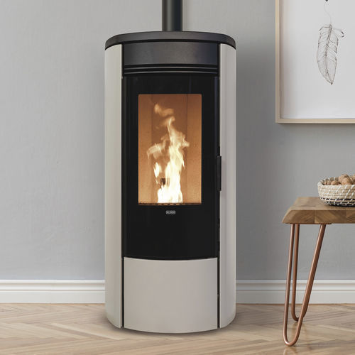 Pelletkaminofen - OBLÒ AIR - Klover - 5 kW...10 kW / freistehend / modern