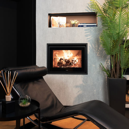 Holz-Kamineinsatz - STARBOX 650 - Klover - Stahl / modern / Klasse A+
