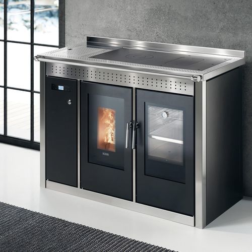 Pelletherd - SMART 120 - Klover - mit 1 Kochfeld / mit 1 Ofen / manuelle Reinigung