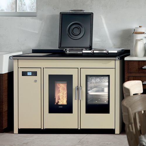 Pelletherd - SMART 120 BT - Klover - mit 1 Kochfeld / mit 1 Ofen / manuelle Reinigung