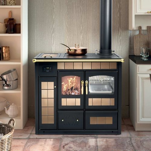 Herd für Heizkessel - TERMOCUCINA K-KP - Klover - Holz / mit 1 Kochfeld / mit 1 Ofen