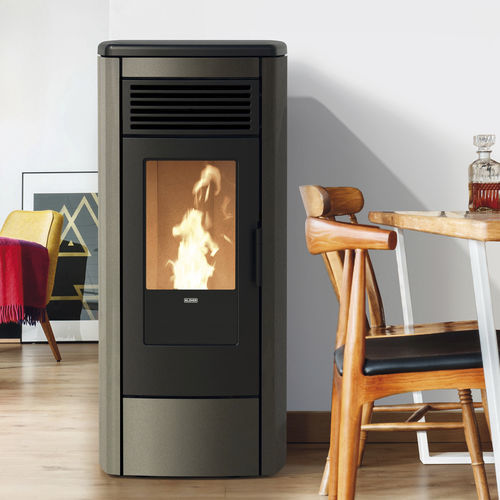 Wasserführender Kaminofen / Pellet - THERMOAURA - Klover - 10 kW...20 kW / 0 - 5 kW / freistehend