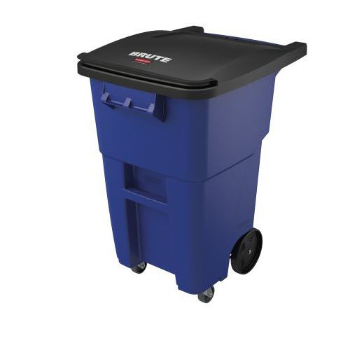 Containerform-Abfallbehälter - BRUTE® : STEP-ON ROLLOUT  - Rubbermaid Commercial Products - Harz / mit Rädern / mit Pedal
