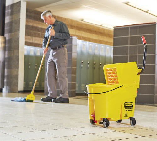 Reinigungswagen - WAVEBRAKE® : SIDE-PRESS BUCKETS AND WRINGERS - Rubbermaid Commercial Products - für Gewerbegebrauch / Kunststoff