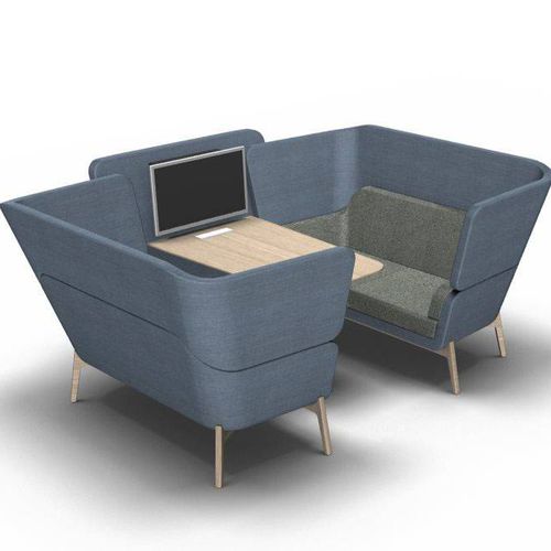 Modernes Sofa -  HARC BOOTH - Ocee Design - Stoff / mit hoher Rückenlehne / für Konzentration und Privatsphäre