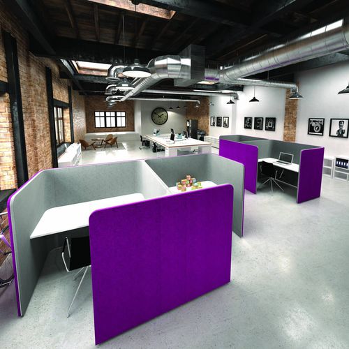 Bodenstehende Bürotrennwand - THE DEN.RANGE - Ocee Design - modulierbar