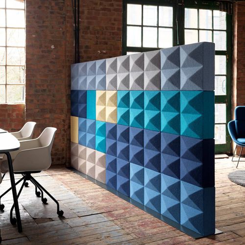 Akustikplatte für Raumteiler - FABRICKS - Ocee Design - selbsttragend / mobil / Stoff