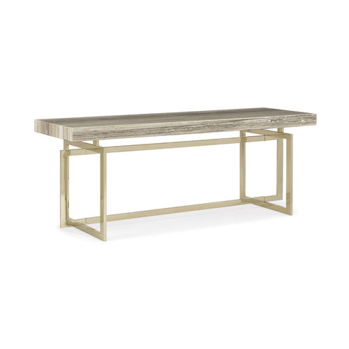 Moderner Konsolentisch - 4 EVER A CLASSIC - CARACOLE - Sandstein / Gestell aus Metall / rechteckig