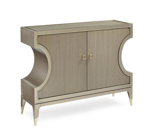 Klassisches Sideboard - CLOSE IT UP! - CARACOLE - lackiertes Holz / Metall / mit Regal