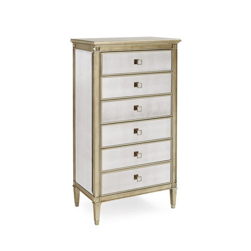 Klassischer Chiffonnier - BEAUTY-FULL - CARACOLE - Holz / Glas / lackiertes Metall