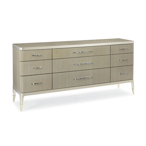 Moderne Kommode - ALL DRESSED UP - CARACOLE - lackiertes Holz / rechteckig / mit Schublade