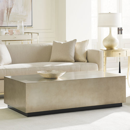 Moderner Couchtisch - COCKTAIL COUTURE - CARACOLE - Holz / Gestell aus Holz / rechteckig
