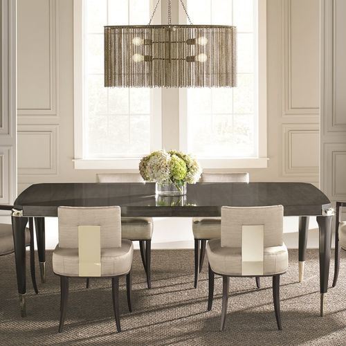 Klassischer Esstisch - ALL TRIMMED OUT - CARACOLE - Holz / rechteckig / individuell gestaltbar