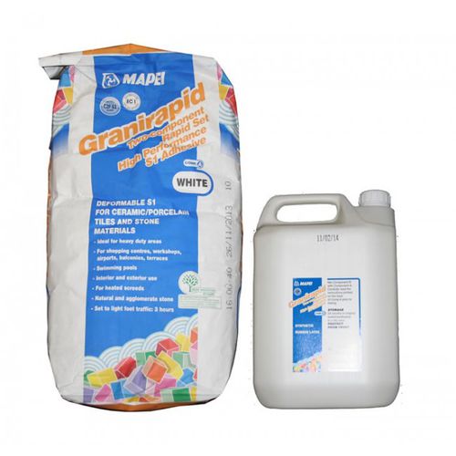 Verguss-Klebemörtel - GRANIRAPID - MAPEI GB - für Fliesen / hydraulisch / für Zement