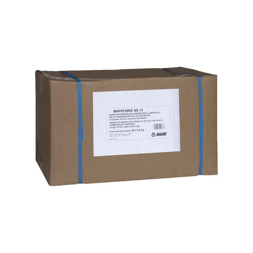 Polypropylenfaserverstärkungsfaser - MAPEFIBRE NS12 - MAPEI GB - für Boden / für Kanalisationen / für Beton