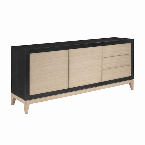 Modernes Sideboard - CARBONE - Michel Ferrand - Holz / mit Schubladen / mit Schwingtür