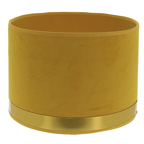 Lampenschirm / Art Deco - METROPOLIGHT - Samt / Messing / PVC