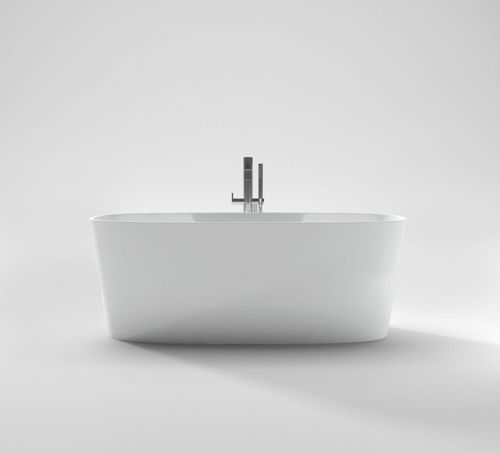 Ovale Badewanne - LOOP - Disenia - freistehend / für Wohnungen / Cristalplant®