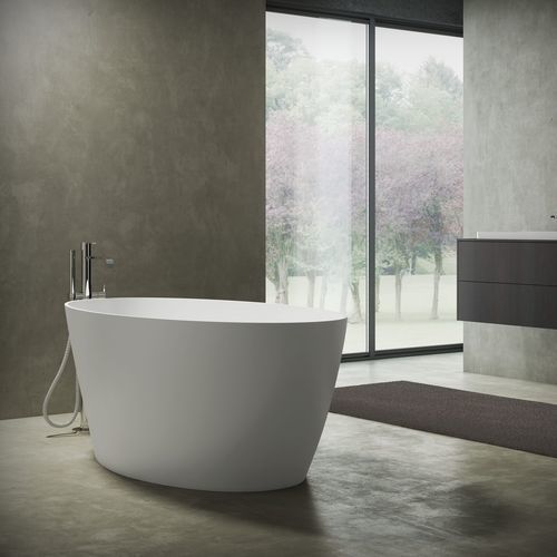 Ovale Badewanne - LAKE - Disenia - freistehend / für Wohnungen / Verbundwerkstoff