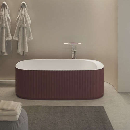 Ovale Badewanne - Giove - Disenia - freistehend / für Wohnungen / Cristalplant®