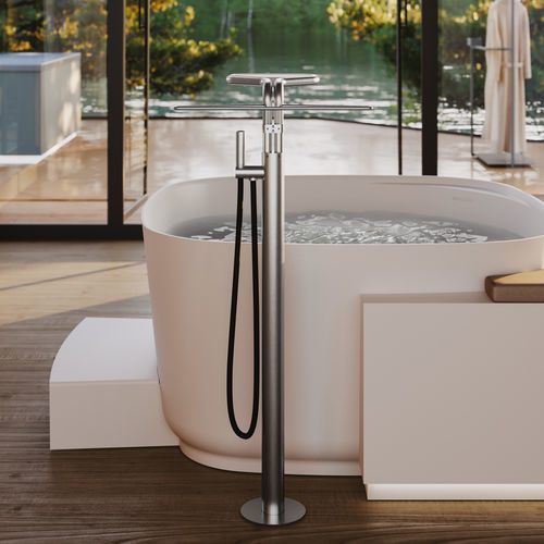 Einhebelmischer für Dusche - LIBECCIO - Disenia - freistehend / eingebaut / Edelstahl