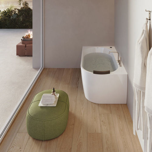 Badewanne für Eckeinbau - DHELIA - Disenia - in Wandnähe / für Wohnungen / zur beruflichen Nutzung