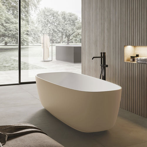 Ovale Badewanne - RIVER - Disenia - freistehend / für Wohnungen / Verbundwerkstoff