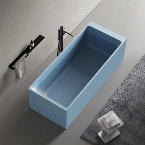Freistehende Badewanne - SQUARE - Disenia - für Wohnungen / Verbundwerkstoff / modern