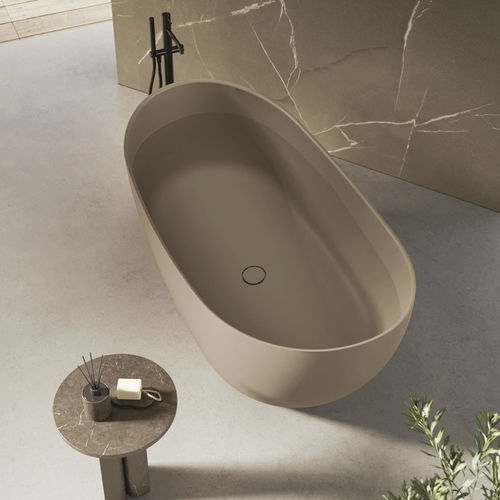 Ovale Badewanne - SEVEN - Disenia - freistehend / für Wohnungen / Verbundwerkstoff