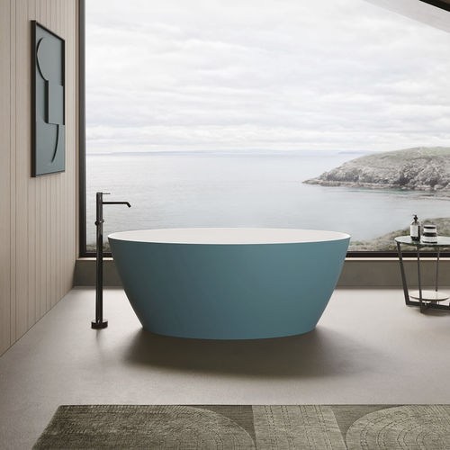 Ovale Badewanne - LAKE - Disenia - freistehend / für Wohnungen / Verbundwerkstoff
