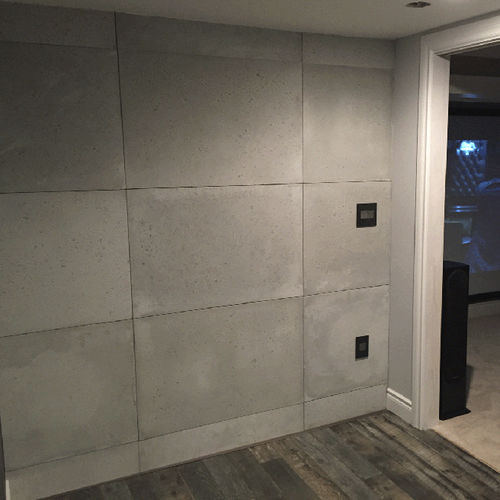 Hochleistungsbeton-Verblender - LIHERA TRAVERTINE - Cemento Inc. - Innenbereich / gebürstet / Betonoptik