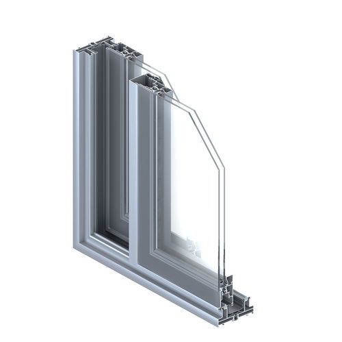 Aluminium-Schiebesystem - S 50 CV1 - INTERAL CUHADAROGLU METAL SANAYI - Glastüren / mit versteckten Laufrollen