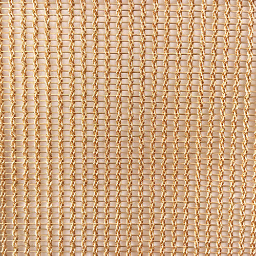 Gewobenes Metall / Kupfer - XY-M3165T - Hebei Shuolong Metal Products Co.,Ltd - für Trennwand / Langmaschen / Bronze-Look