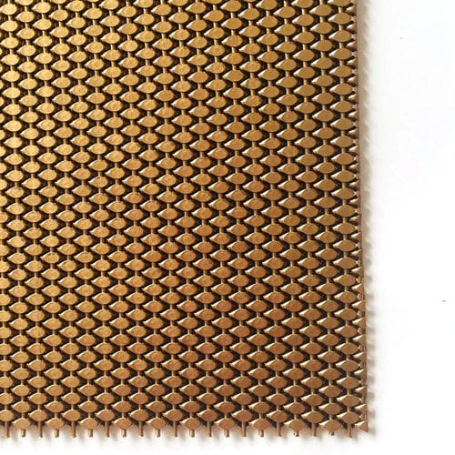Gewobenes Metall / Edelstahl - XY-1548G - Hebei Shuolong Metal Products Co.,Ltd - für Fassadenverkleidung / mit engen Maschen / Bronze-Look