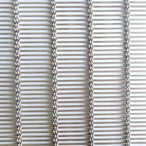 Gewobenes Metall / Edelstahl - XY-M4240 - Hebei Shuolong Metal Products Co.,Ltd - für Fassadenverkleidung / Langmaschen / silberfarben
