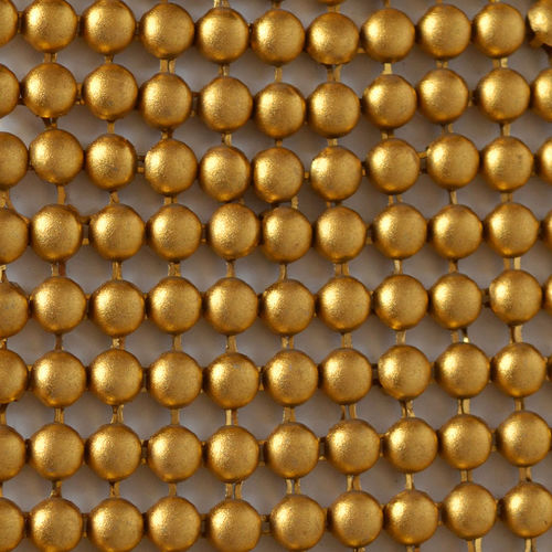 Metall-Geflecht / Aluminium - XY-B-F - Hebei Shuolong Metal Products Co.,Ltd - für Vorhänge / für die Innenarchitektur / gold