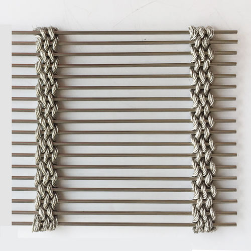 Metall-Geflecht / für Umzäunungen - XY-M5285 - Hebei Shuolong Metal Products Co.,Ltd - Edelstahl / für Fassaden / Langmaschen