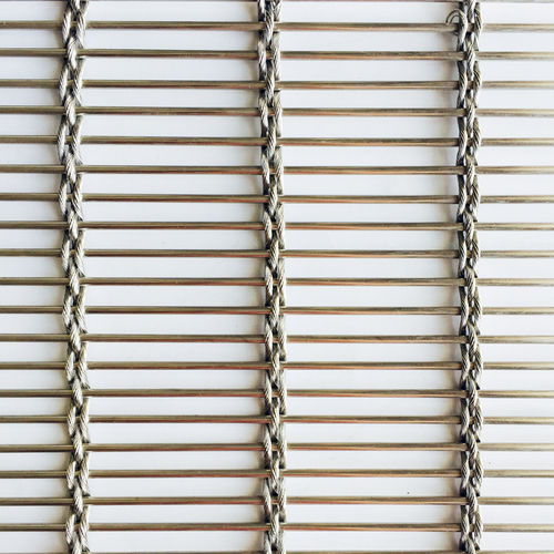 Metall-Geflecht / Edelstahl - XY-M3365 - Hebei Shuolong Metal Products Co.,Ltd - für Fassadenverkleidung / Sonnenschutz / Langmaschen