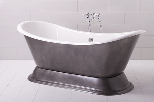 Ovale Badewanne - IMPERIUM PLINTH - Albion Bath Co - freistehend / in Wandnähe / für Wohnungen