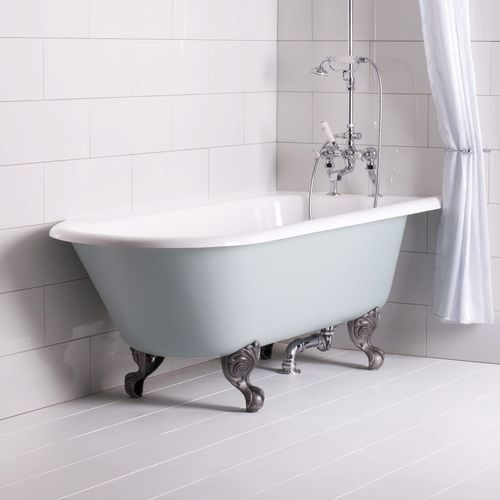Badewanne für Eckeinbau - TRIDENT - Albion Bath Co - auf Füßen / in Wandnähe / für Wohnungen
