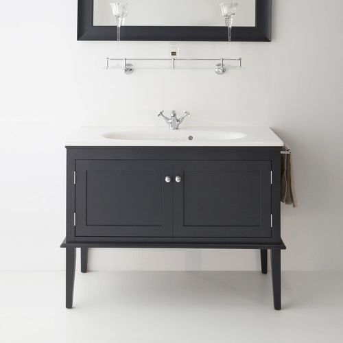 Doppelter Waschtisch-Unterschrank - HAMAR - Albion Bath Co - freistehend / MDF / Buche