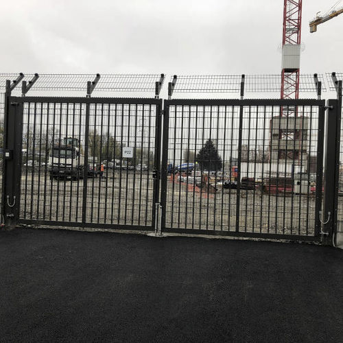 Einflügeliges Tor - Espacs - Metall / mit Stangen / schnellschließend
