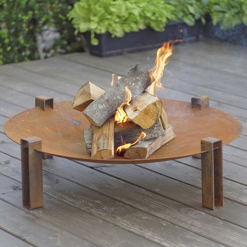 Garten-Feuerstelle / Holz - ALNA - CURONIAN - Kohlenstoffstahl