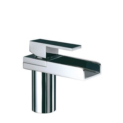 Einhebelmischer für Waschtisch - WATERSQUARE LIGHT: 123310LHT - Rubinetterie Eurorama spa - Aufsatz / aus verchromtem Metall / für Badezimmer
