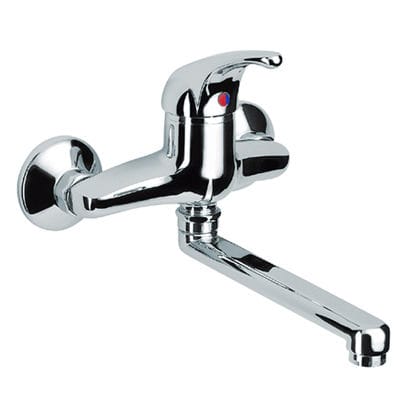 Aufsatz-Einhebelmischer - REVE: 14400 - Rubinetterie Eurorama spa - aus verchromtem Metall / für Küche / 1-Loch