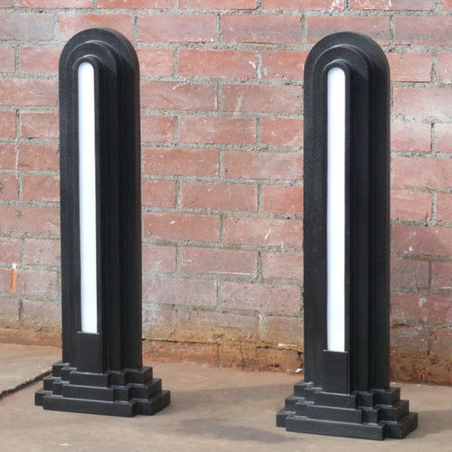 Moderner Leuchtpoller - ART DECO - CANTERBURY DESIGNS - Aluminiumguss / Gusseisen / LED